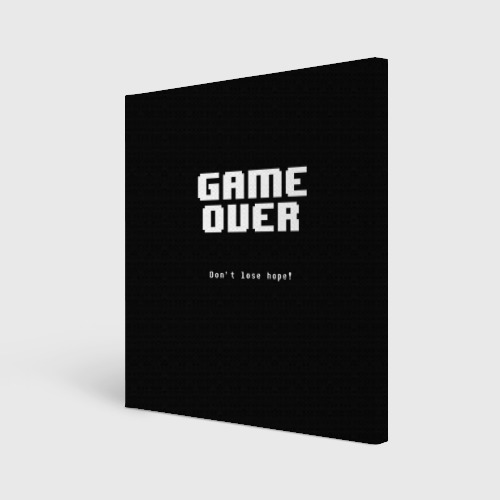 Холст квадратный Undertale game over, цвет 3D печать