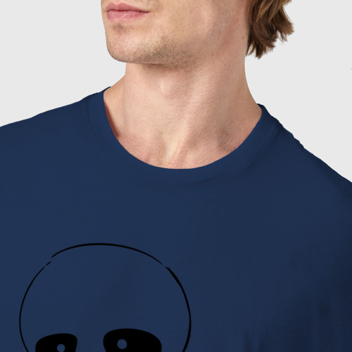 Мужская футболка хлопок UNDERTALE РАСКРАСКА, цвет темно-синий - фото 6