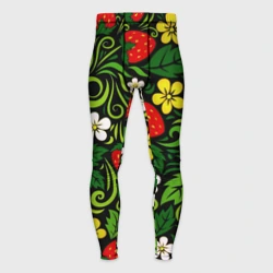 Мужские тайтсы 3D Хохлома