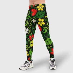 Мужские тайтсы 3D Хохлома - фото 2