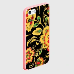 Чехол для iPhone 5/5S матовый Хохлома - фото 2