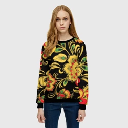 Женский свитшот 3D Хохлома - фото 2