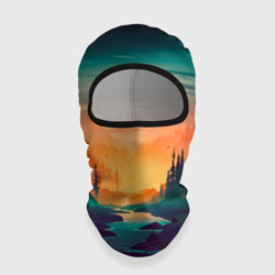 Балаклава 3D Закат в лесу