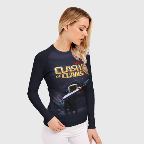 Женский рашгард 3D с принтом Clash of Clans, фото на моделе #1