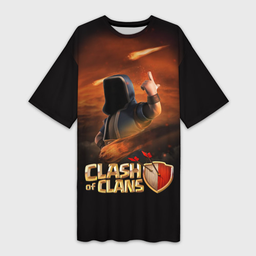 Платье-футболка 3D Clash of Clans, цвет 3D печать