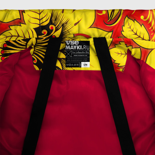 Женская зимняя куртка Oversize Хохлома, цвет красный - фото 7