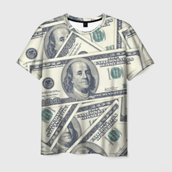 Мужская футболка 3D Доллары