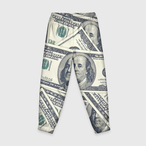 Детские брюки 3D Доллары, цвет 3D печать - фото 2