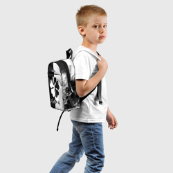 Детский рюкзак 3D Черный Клевер прямо разделенный фон - фото 2