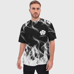 Мужская футболка oversize 3D Black Clover on smoky background - фото 2