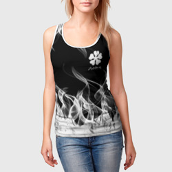 Женская майка 3D Black Clover on smoky background - фото 2