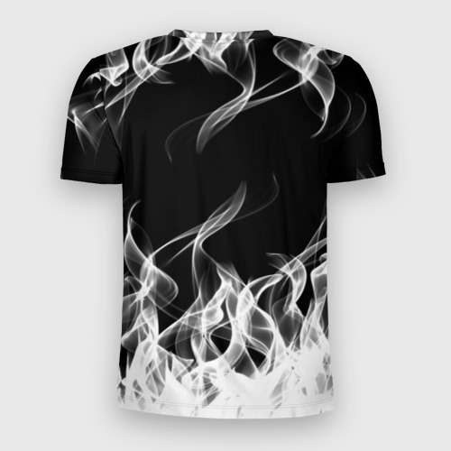 Мужская футболка 3D Slim Black Clover on smoky background, цвет 3D печать - фото 2