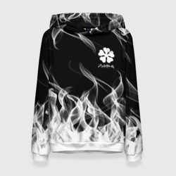 Женская толстовка 3D Black Clover on smoky background