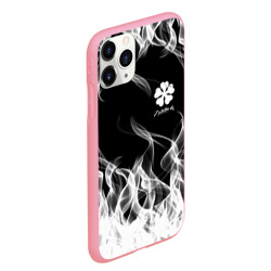 Чехол для iPhone 11 Pro Max матовый Black Clover on smoky background - фото 2
