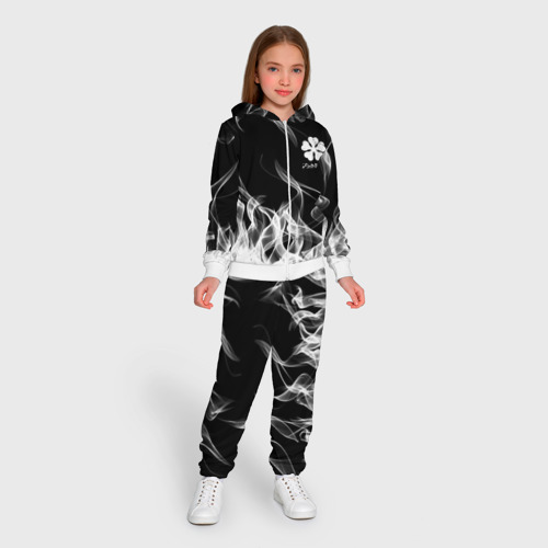 Детский 3D костюм с принтом Black Clover on smoky background, вид сбоку #3