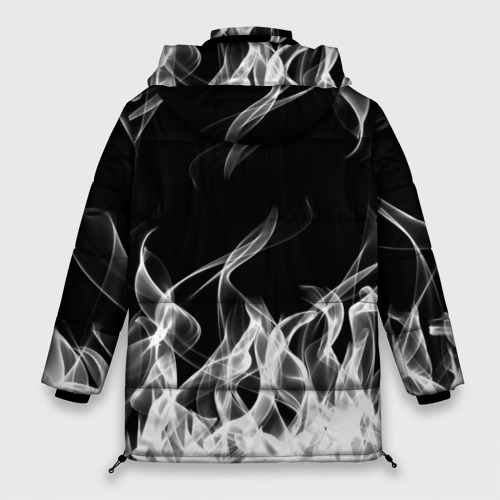 Женская зимняя куртка Oversize Black Clover on smoky background, цвет светло-серый - фото 2