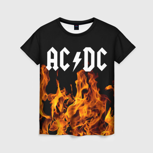 Женская футболка 3D AC/DC.