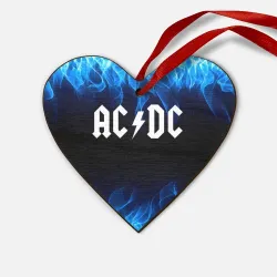 Деревянная игрушка Сердце AC/DC