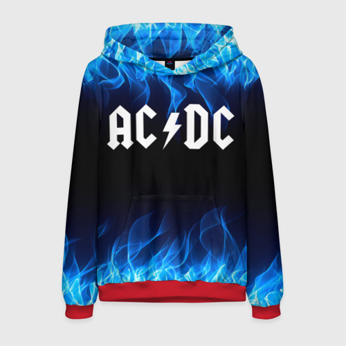 Мужская толстовка 3D AC/DC, цвет красный