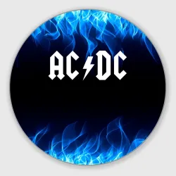 Круглый коврик для мышки AC/DC
