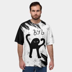 Мужская футболка oversize 3D ЪУЪ съука - фото 2