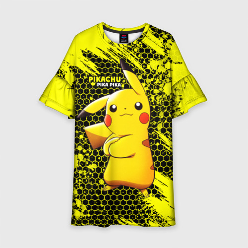 Детское платье 3D Pikachu Pika Pika, цвет 3D печать