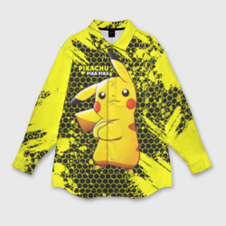 Мужская рубашка oversize 3D Pikachu Pika Pika