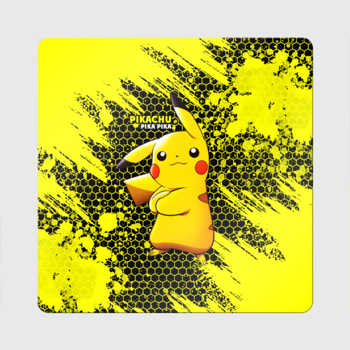 Магнит виниловый Квадрат Pikachu Pika Pika