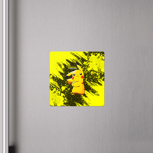 Магнит виниловый Квадрат Pikachu Pika Pika - фото 4