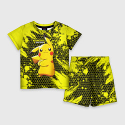 Детский костюм с шортами 3D Pikachu Pika Pika