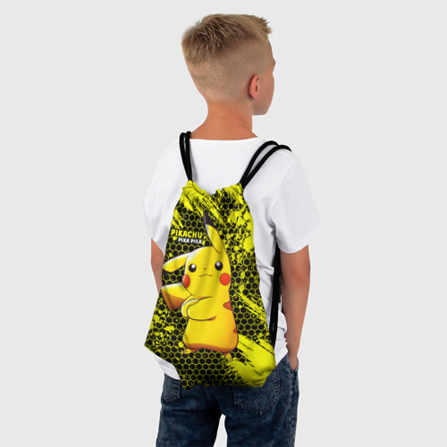 Рюкзак-мешок 3D Pikachu Pika Pika - фото 4