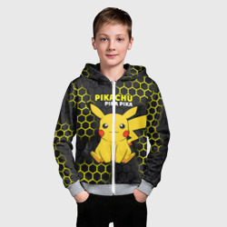 Детская толстовка 3D на молнии Pikachu Pika Pika - фото 2