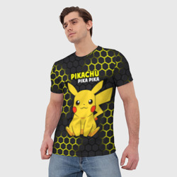 Мужская футболка 3D Pikachu Pika Pika - фото 2