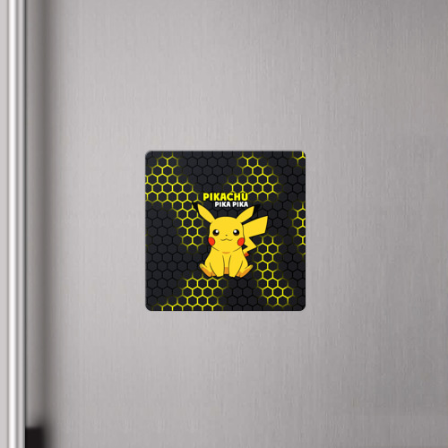 Магнит виниловый Квадрат Pikachu Pika Pika - фото 4