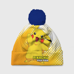 Шапка 3D c помпоном Pikachu Pika-Pika