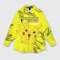 Женская рубашка oversize 3D Pikachu Pika Pika