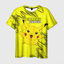 Мужская футболка 3D Pikachu Pika Pika