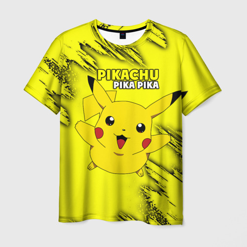 Мужская футболка 3D Pikachu Pika Pika, цвет 3D печать