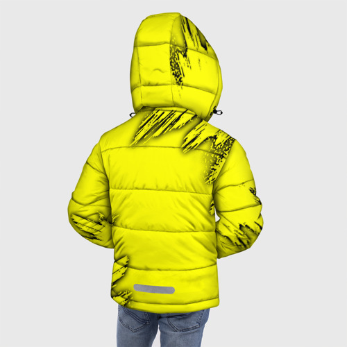 Зимняя куртка для мальчиков 3D с принтом Pikachu Pika Pika, вид сзади #2