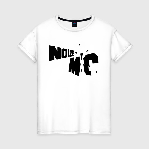 Женская футболка хлопок с принтом Noize MC, вид спереди #2