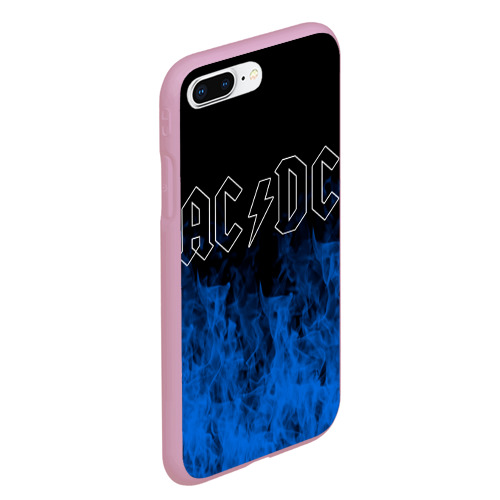 Чехол для iPhone 7Plus/8 Plus матовый AC/DC., цвет розовый - фото 3