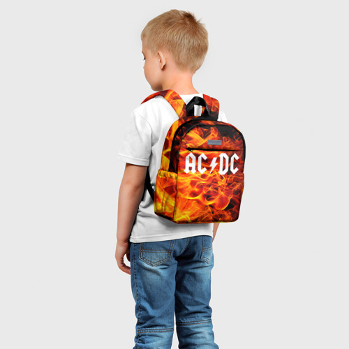 Детский рюкзак 3D с принтом AC/DC, фото на моделе #1