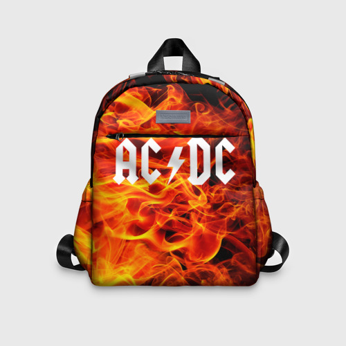 Детский рюкзак 3D с принтом AC/DC, вид спереди #2
