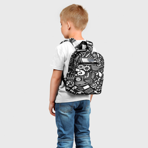 Детский рюкзак 3D с принтом ПРОГРАММИСТЫ, фото на моделе #1