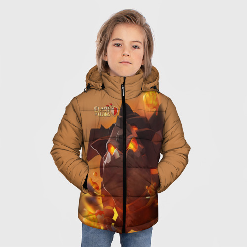 Зимняя куртка для мальчиков 3D Clash of Clans, цвет светло-серый - фото 3