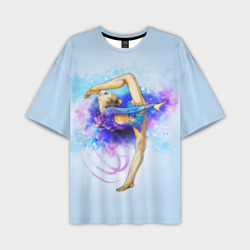 Мужская футболка oversize 3D Художественная гимнастика