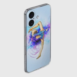 Чехол для iPhone 16 силиконовый с защитой камеры Художественная гимнастика - фото 2