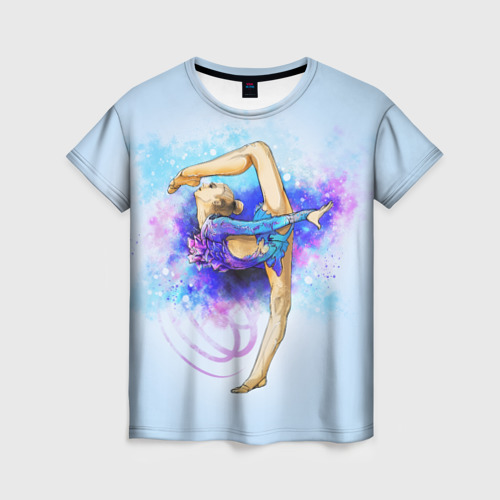 Женская футболка 3D Художественная гимнастика, цвет 3D печать
