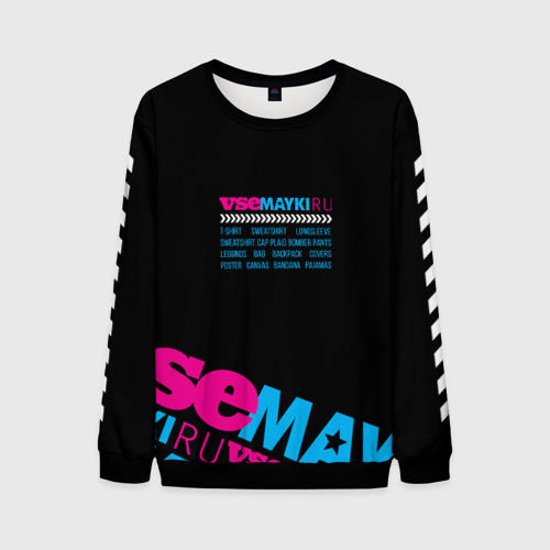 Мужской свитшот 3D+ T-shirt vsemayki, цвет черный