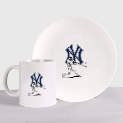 Набор: тарелка + кружка New York Yankees - baseball team